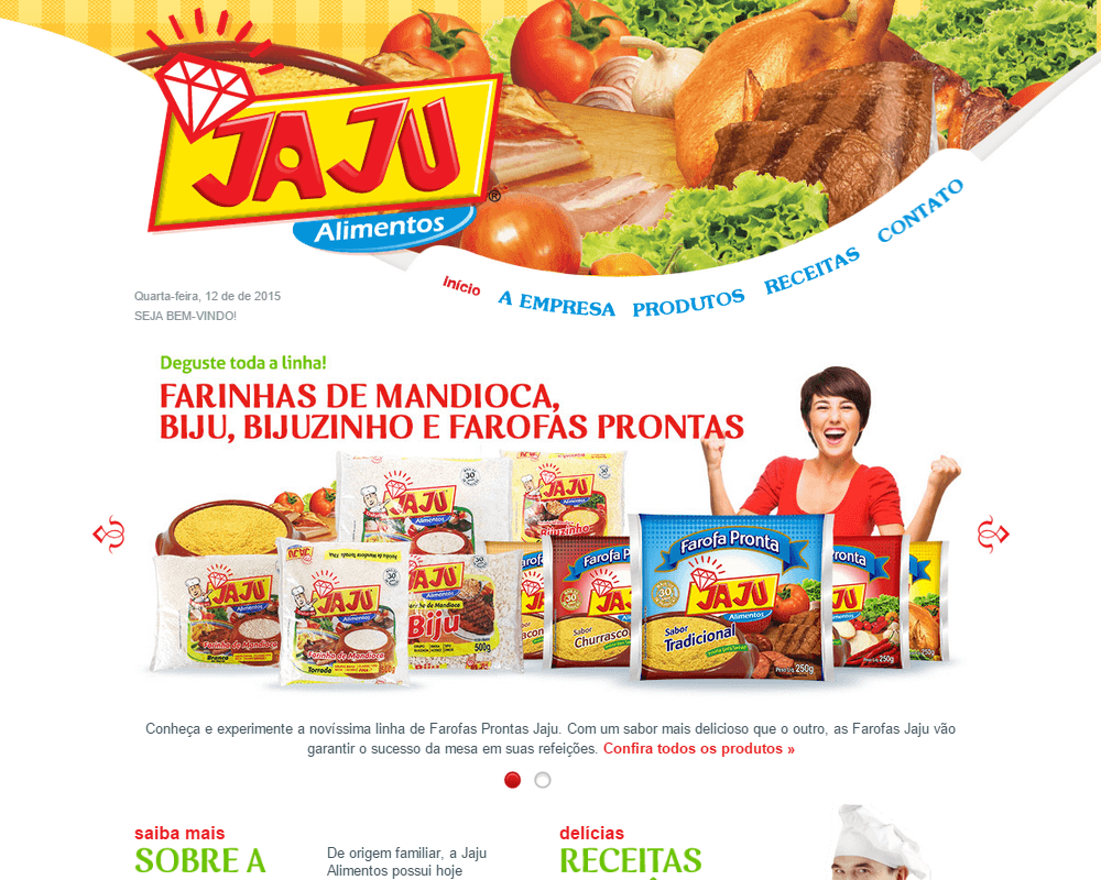 Imagem Website Jaju Alimentos